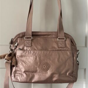 Kipling Rose Gold Tote